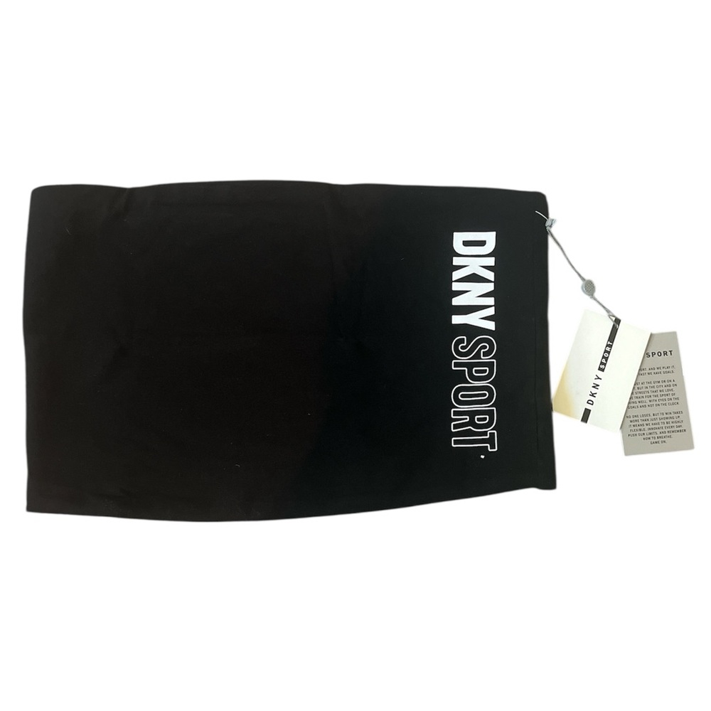 NWT DKNY Sport Black Logo Tube Top M